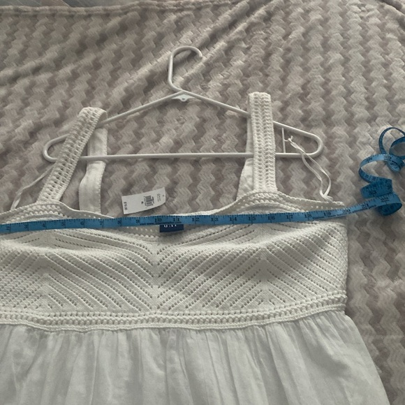 NWT Gap cotton sundress. White. Lined. Elastic in back PTP 20 in & stretches. XL - Picture 10 of 12